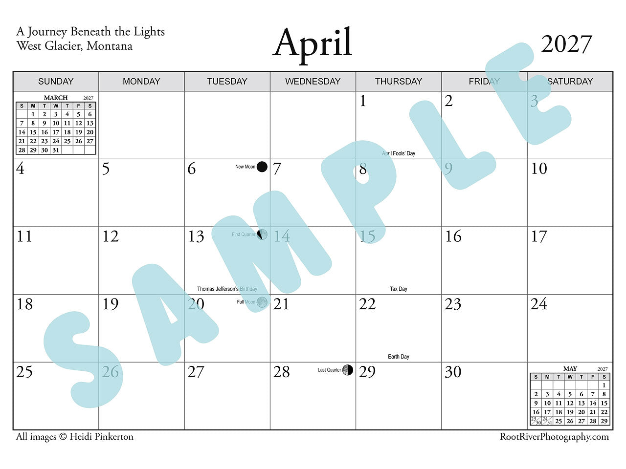 Amazing Auroras 2027 Calendar
