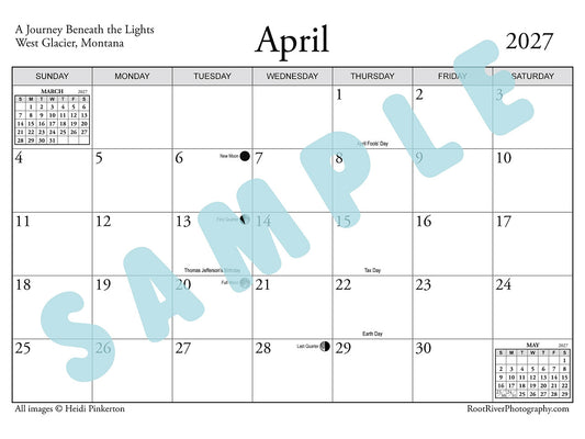 Amazing Auroras 2027 Calendar