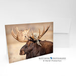 Greeting Card - Piragis6745-  H - Sage Decor Bull Moose