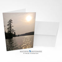 Greeting Card - Piragis6745-  V - Shimmering Waters