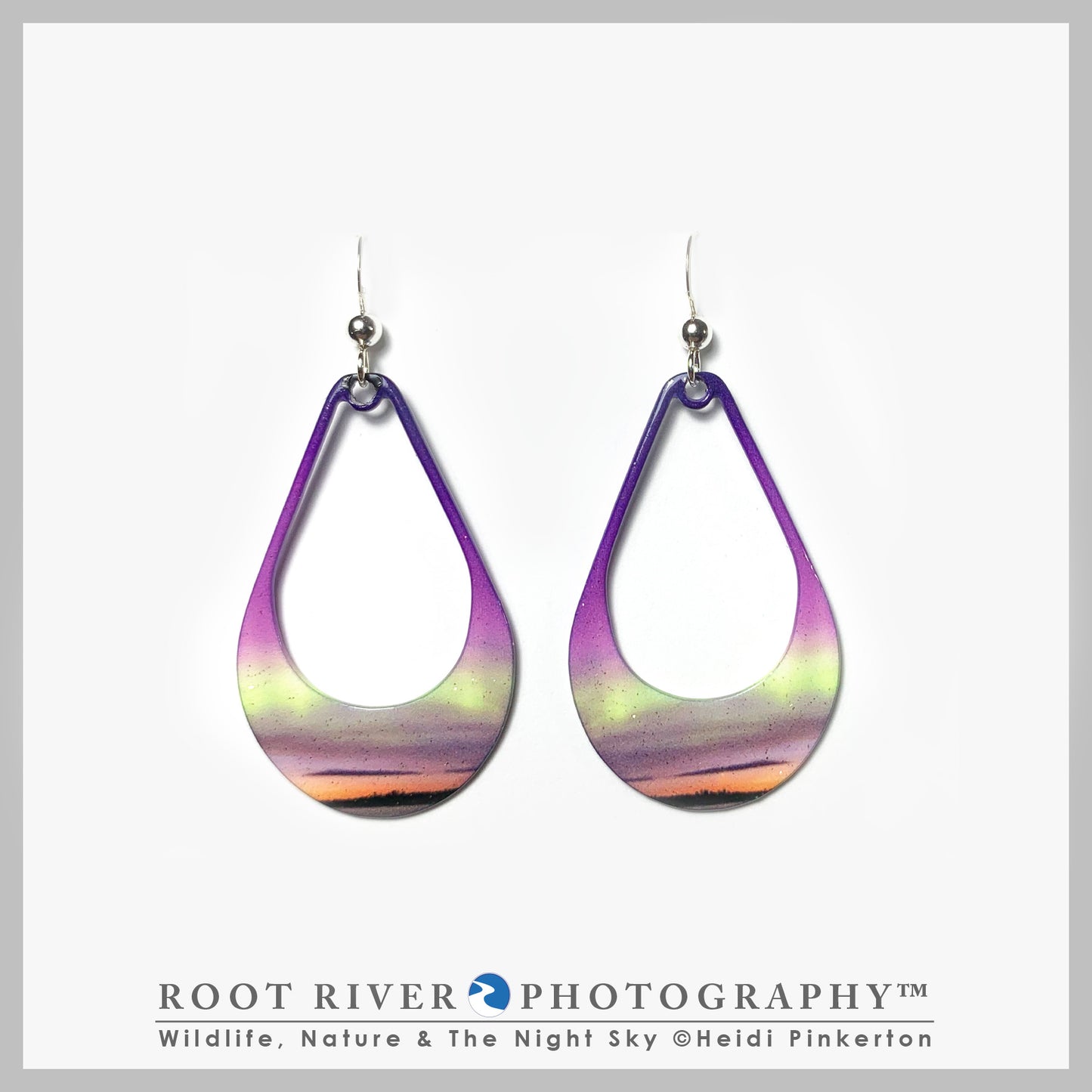 Morning Light Open Teardrop Earrings