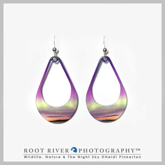 Morning Light Open Teardrop Earrings
