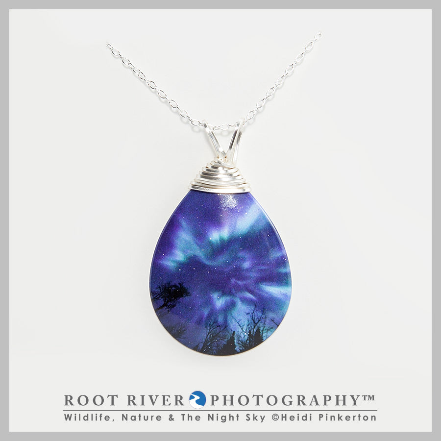 On Angel’s Wings Teardrop Necklace