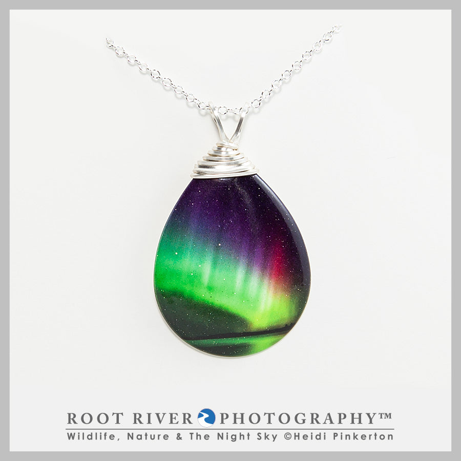 Rainbow Teardrop Necklace