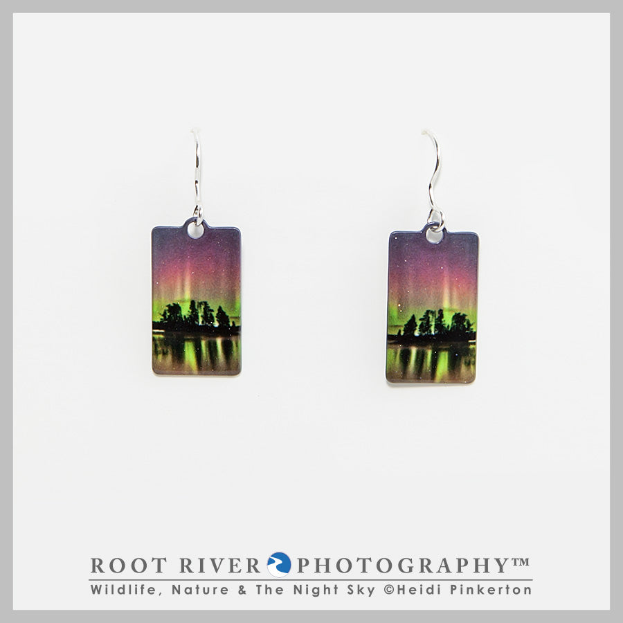 Birch Lake Rectangle Earrings