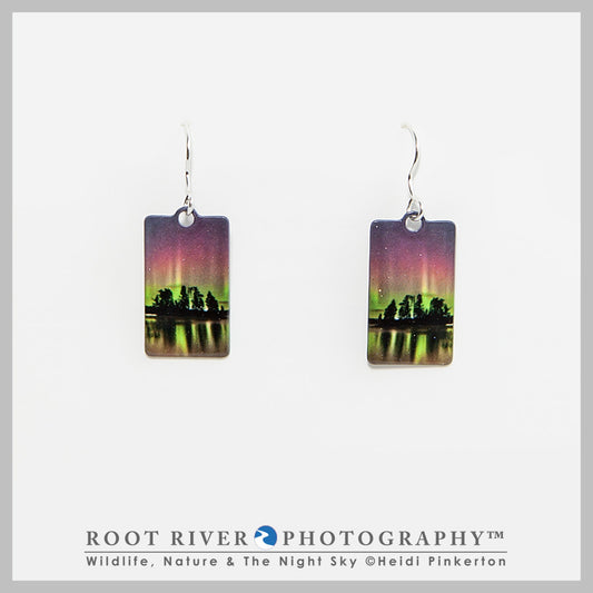 Birch Lake Rectangle Earrings