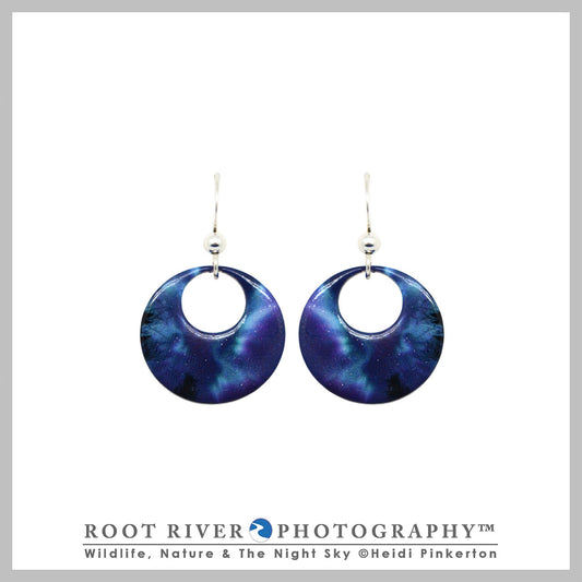 On Angel's Wings Open Circle Earrings