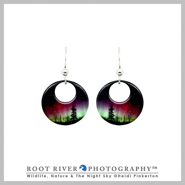 Forest of Lights Open Circle Earrings